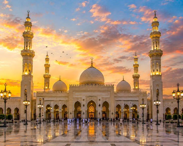 Resin&Oil Painting Islamic Art - Sura Al-Imran Dua Mixed, Grand Mosque, Geode Crystals, Hand Calligraphy